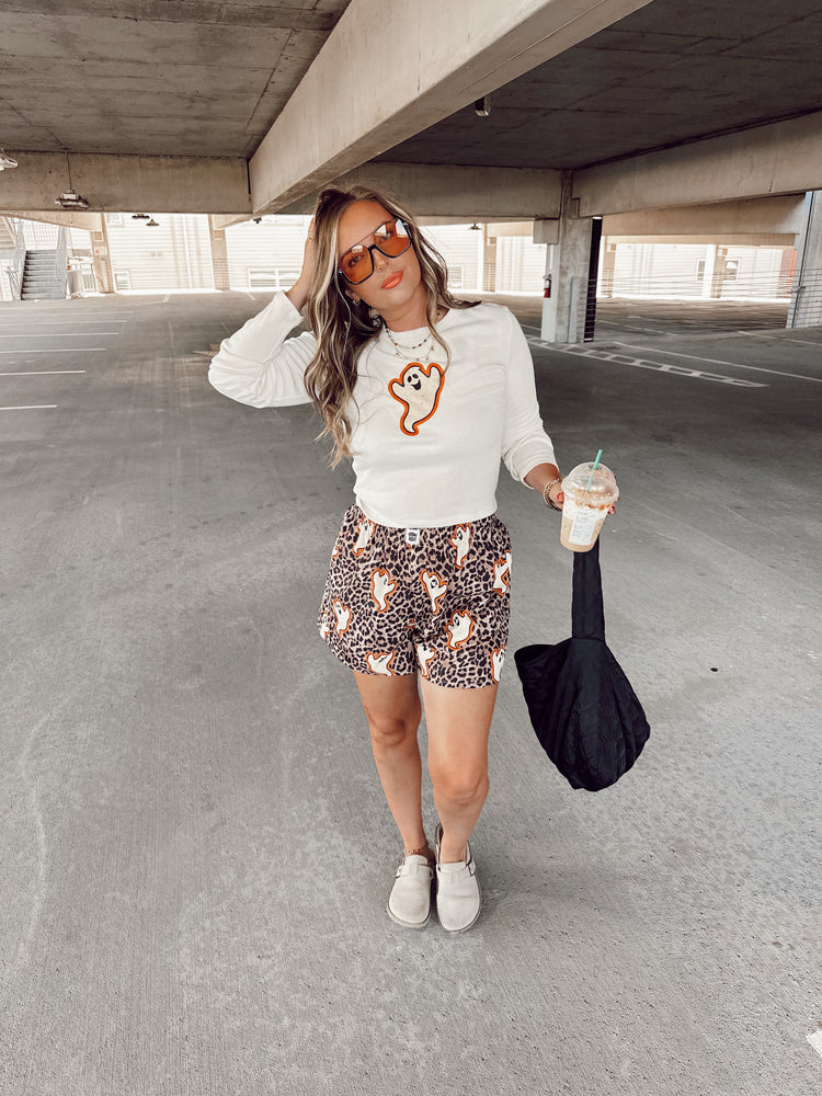 Ghost Long Sleeve Baby Tee