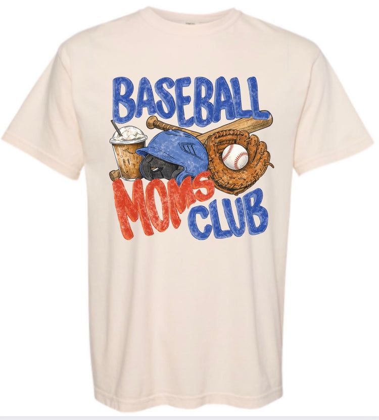 BASEBALL MOMS CLUB TEE (CROPPED TEE)
