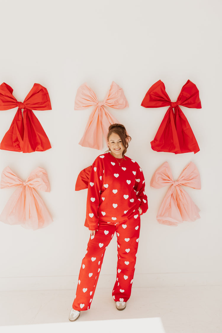 With Love Open Hem Sweatpants