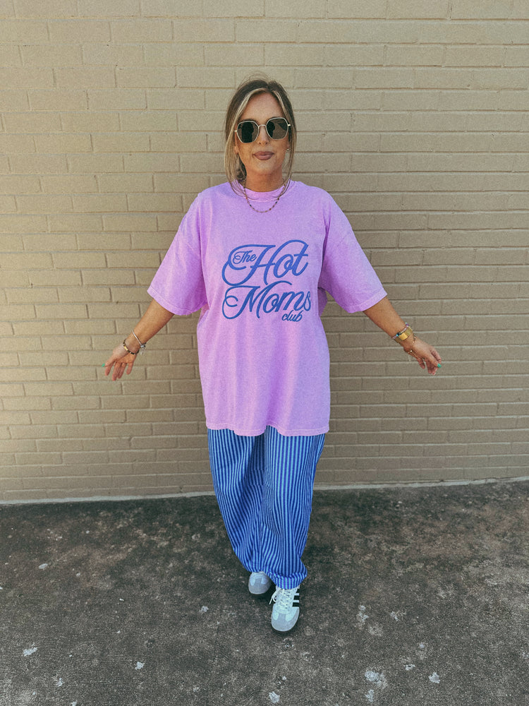Hot Moms Club on NEON VIOLET (Cropped or full length)