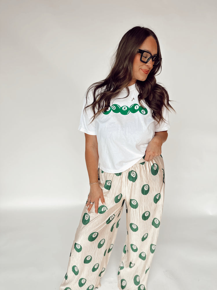 Toxic 8ball Graphic WHITE (cropped or full length)
