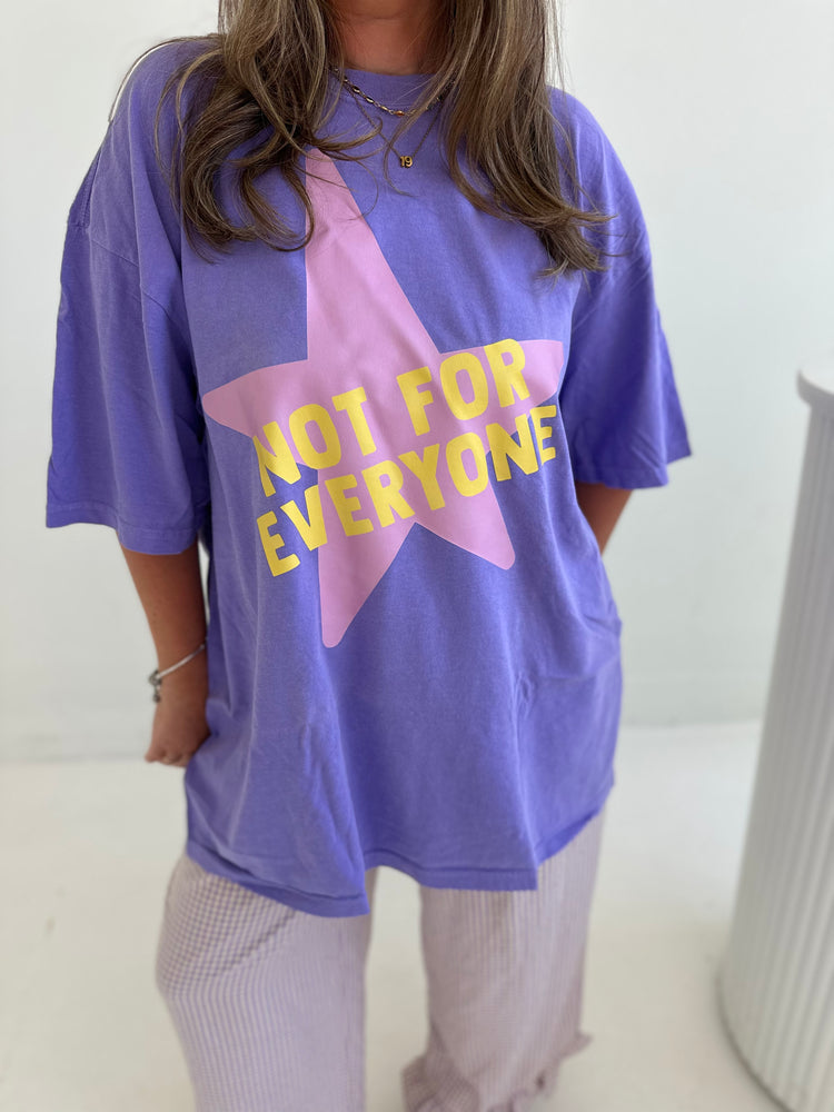 Not for Everyone Graphic T-shirt VIOLET (full length)