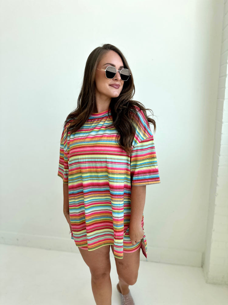 Multi-Color T-Shirt Lounge Set
