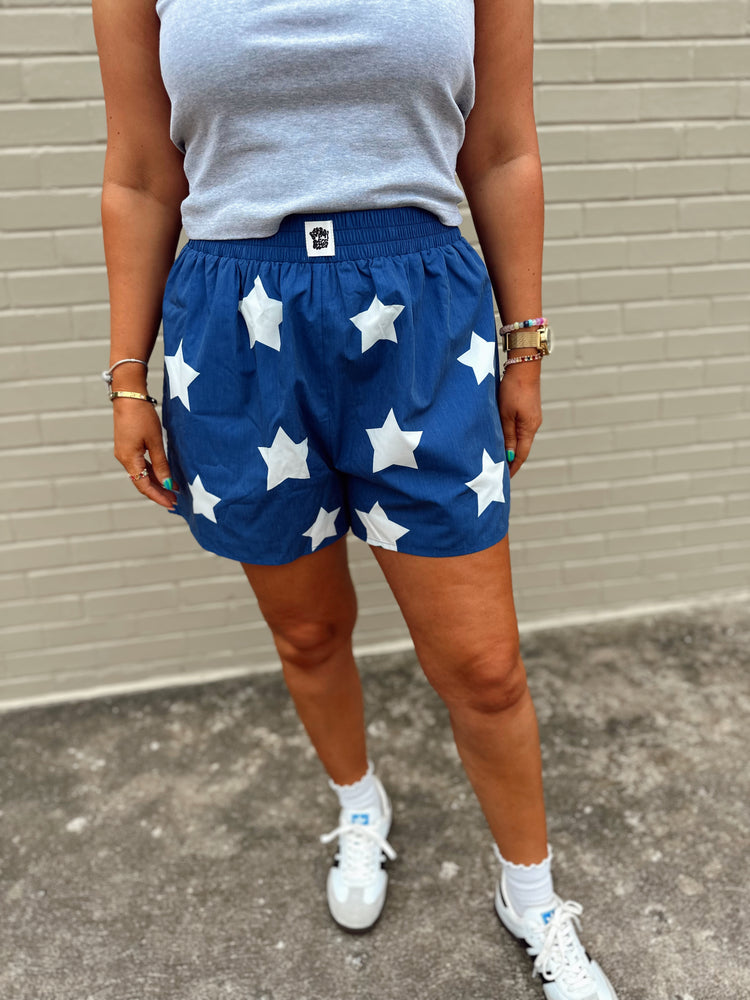 Navy + Stars Boxer Shorts