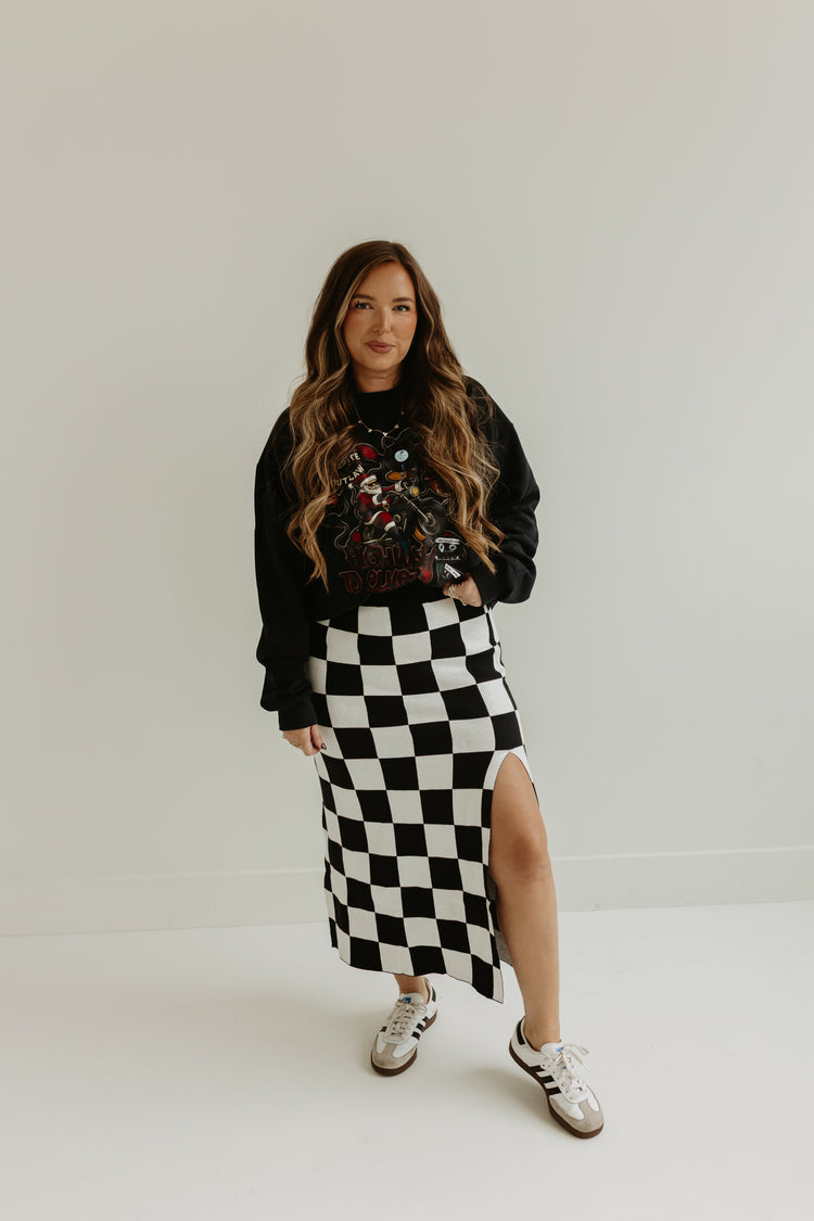 B&W B&B Dreams Checkered SKIRT