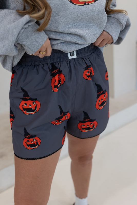 Pumpkin Lace Trim Boxer Shorts