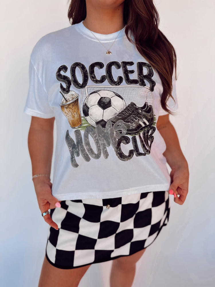 SOCCER MOMS CLUB TEE (CROPPED TEE)