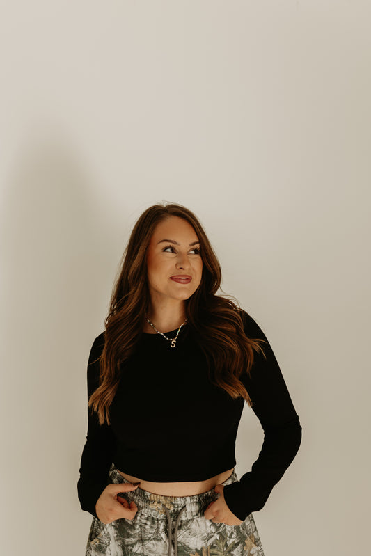 BLACK Silky Soft Baby tee