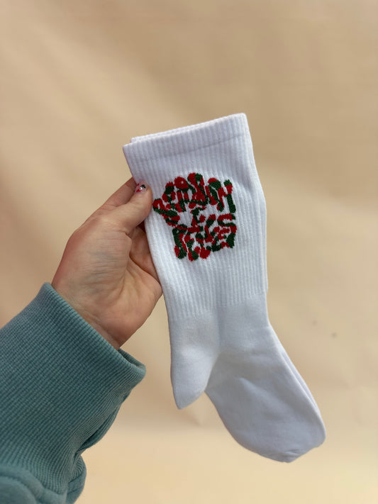 Festive B&B Swirly Socks
