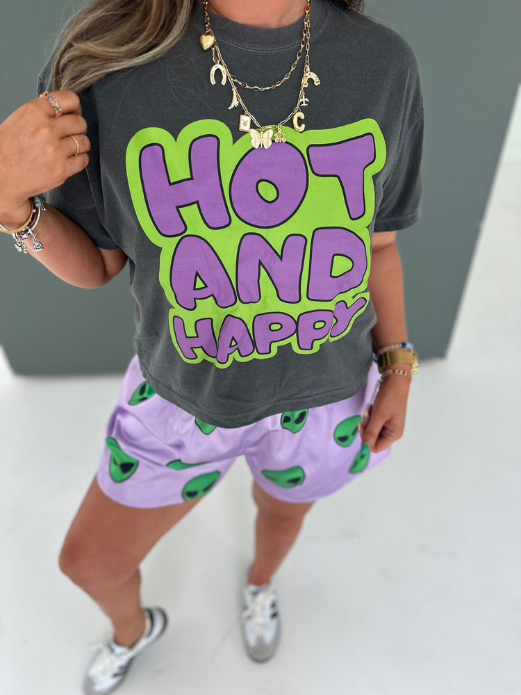 Hot And Happy Graphic tee (cropped or full length)