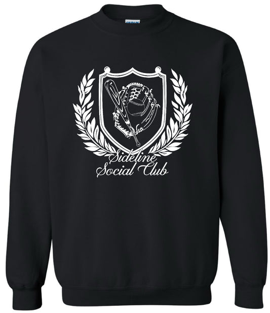 SIDELINE SOCIAL CLUB SPORTS CREW (BLACK)