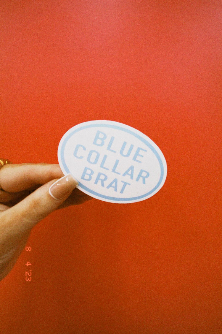 Blue Collar Brat Sticker