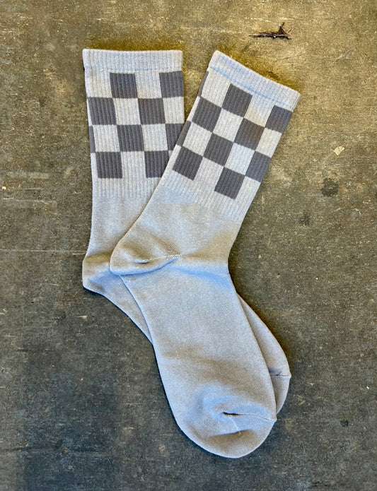 Checkered Socks (Grey)