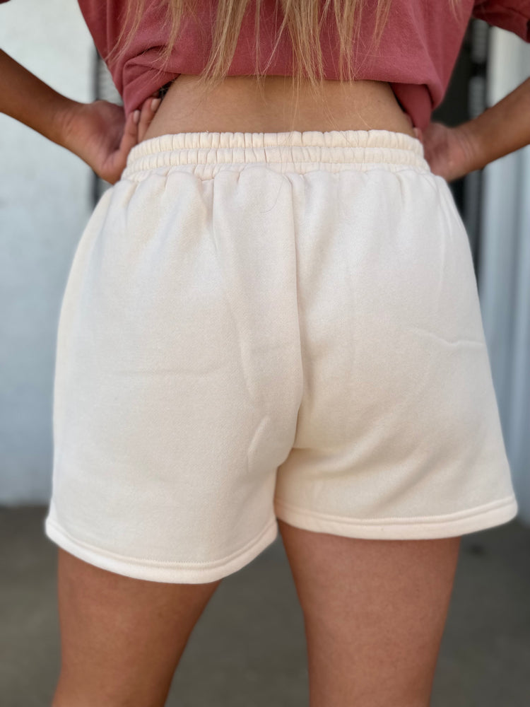 LUX Sweat Shorts (Ivory Peach)