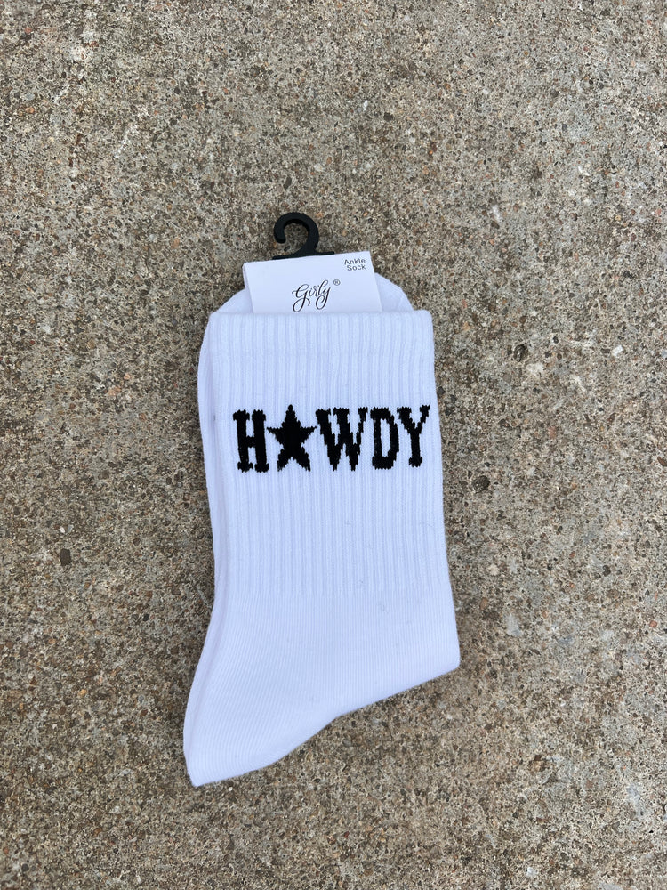 Howdy Socks (White)