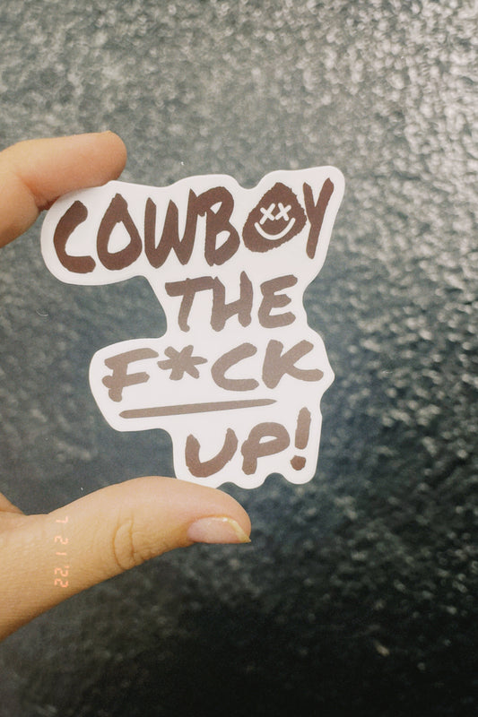 COWBOY sticker