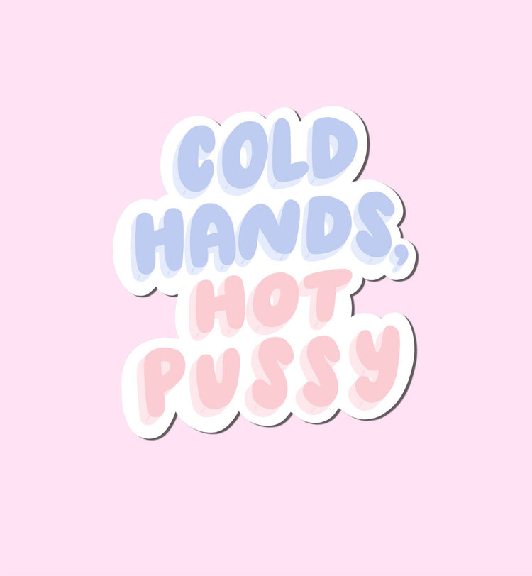Cold Hands vinyl sticker