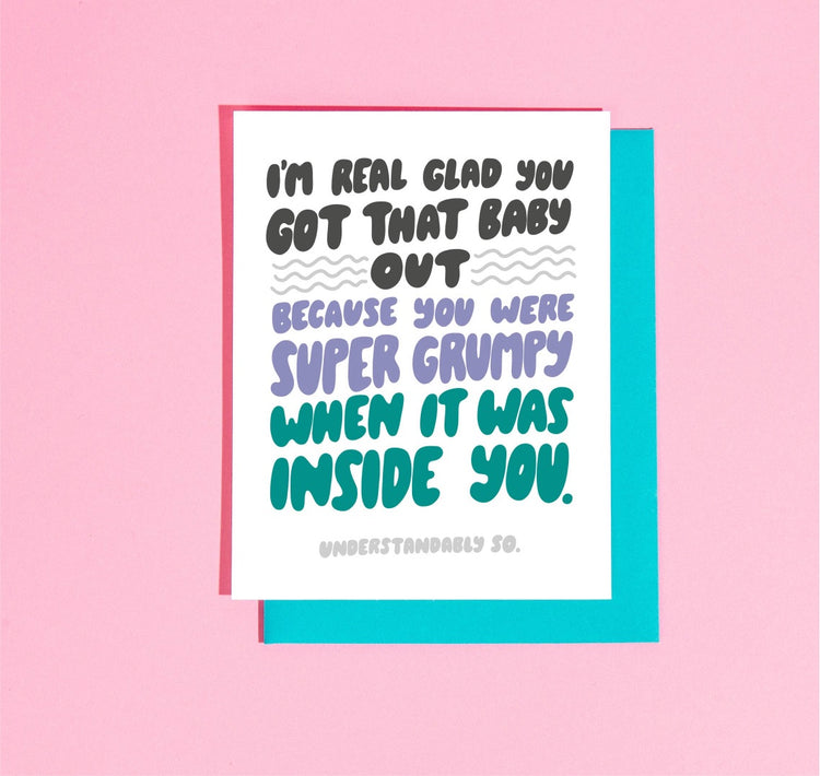 Got the baby out card!